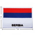 Serbia Nation Flag Style-2 Embroidered Sew On Patch