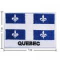 Quebec Nation Flag Style-2 Embroidered Sew On Patch