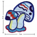 Colorful Magic Mushroom Sign Style-8 Embroidered Sew On Patch