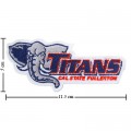 Cal State Fullerton Titans Style-1 Embroidered Iron On/Sew On Patch
