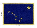 Alaska State Flag Embroidered Sew On Patch