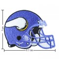 Minnesota Vikings Helmet Style-1 Embroidered Iron On/Sew On Patch