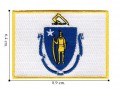 Massachusetts State Flag Embroidered Sew On Patch