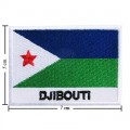 Djibouti Nation Flag Style-2 Embroidered Sew On Patch