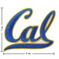 California Golden Bears Style-1 Embroidered Iron On/Sew On Patch