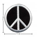 Peace Sign Style-5 Embroidered Sew On Patch