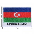 Azerbaijan Nation Flag Style-2 Embroidered Sew On Patch