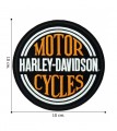 Harley Davidson Motorcycles H-D Embroidered Sew On Patch