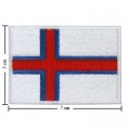 Faroe Islands Nation Flag Style-1 Embroidered Sew On Patch