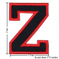 Alphabet Z Style-1 Embroidered Sew On Patch
