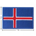 Iceland Nation Flag Style-1 Embroidered Sew On Patch