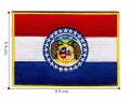 Missouri State Flag Embroidered Sew On Patch