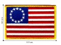 American Flag Style-10 Embroidered Sew On Patch