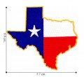 Texas State Flag Style-1 Embroidered Sew On Patch