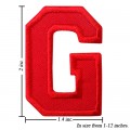 Alphabet G Style-3 Embroidered Sew On Patch