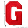 Alphabet G Style-3 Embroidered Sew On Patch