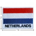 Netherlands Nation Flag Style-2 Embroidered Sew On Patch