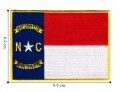 North Carolina State Flag Embroidered Sew On Patch
