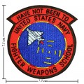 US Navy Fighter Weapons School Top Gun Style-3 Embroidered Sew On Patch