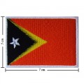 Timor-L'Este Nation Flag Style-1 Embroidered Sew On Patch