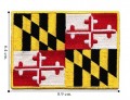 Maryland State Flag Embroidered Sew On Patch