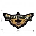 Harley Davidson Journey Wings Patches Embroidered Sew On Patch