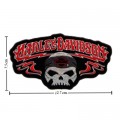 Harley Davidson Skull Patches Embroidered Sew On Patch