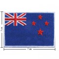 New Zealand Nation Flag Style-1 Embroidered Sew On Patch
