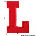 Alphabet L Style-3 Embroidered Sew On Patch