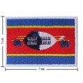 Swaziland Nation Flag Style-1 Embroidered Sew On Patch