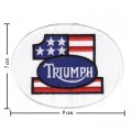 Triumph Motorcycle Style-1 Embroidered Sew On Patch