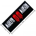 Marilyn Manson Music Band Style-2 Embroidered Sew On Patch