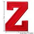 Alphabet Z Style-3 Embroidered Sew On Patch