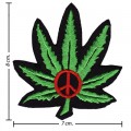 Marijuana Leaf Style-4 Embroidered Sew On Patch
