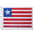 Liberia Nation Flag Style-1 Embroidered Sew On Patch