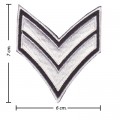 US Army Stripe Style-6 Embroidered Sew On Patch