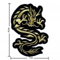 Gold Dragon Style-1 Embroidered Sew On Patch