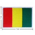 Guinea Nation Flag Style-1 Embroidered Sew On Patch