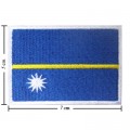Nauru Nation Flag Style-1 Embroidered Sew On Patch