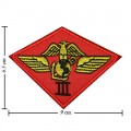 Marine Air Wing Embroidered Sew On Patch