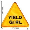 Yield Girl Embroidered Sew On Patch