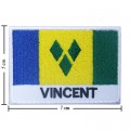 St Vincent Nation Flag Style-2 Embroidered Sew On Patch