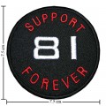 Support 81 Forever Style-1 Embroidered Sew On Patch