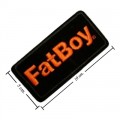 Harley Davidson FatBoy Embroidered Sew On Patch