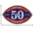 Denver Broncos Anniversary Style-1 Embroidered Iron On/Sew On Patch
