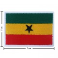 Ghana Nation Flag Style-1 Embroidered Sew On Patch