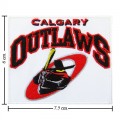 Calgary Outlaws Style-1 Embroidered Iron On/Sew On Patch