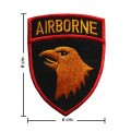 Yellow Airborne Army Embroidered Sew On Patch