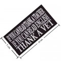 If You Can Read Thank A Teacher, If You Can Read English Thank A Vet Embroidered Sew On Patch