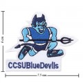 Central Connecticut State Blue Devils Style-1 Embroidered Iron On/Sew On Patch